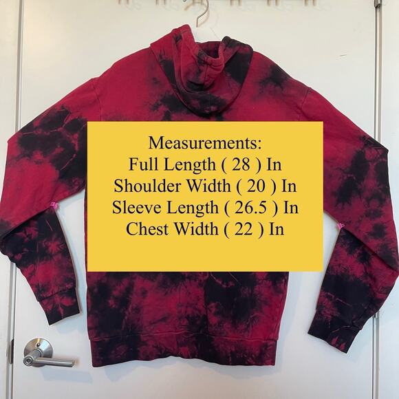 Synyster Gates Blood Moon Tie-dye Hoodie Size M with Logo Unisex Pullover. Rare - Picture 7 of 9